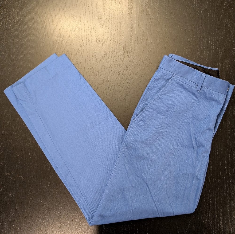 JF J.Ferrar Light Blue Men's Dress Pants - Picture 4 of 6